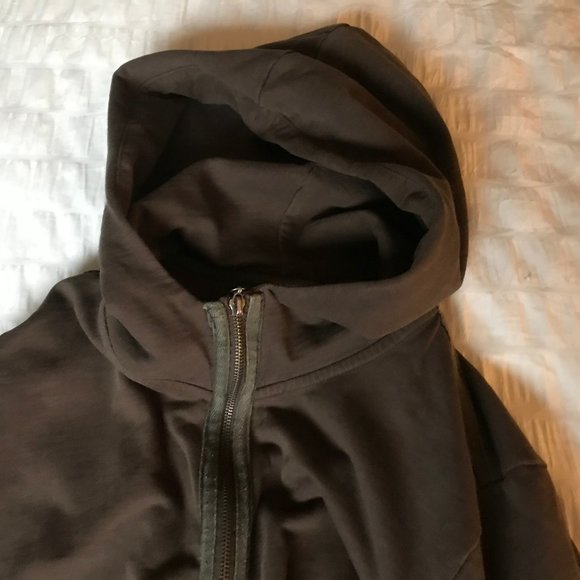 Parasuco Brown Hoodie Zip-up Hooded Sweatshirt MEN Large - Picture 5 of 7